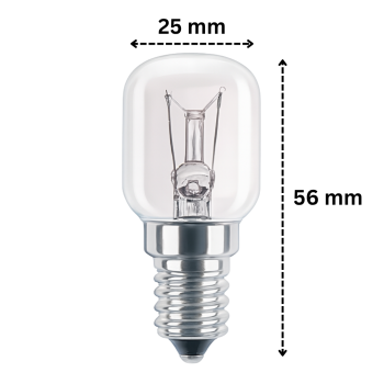 Preview: E14 Röhrenlampe neben Mikrowelle liegend